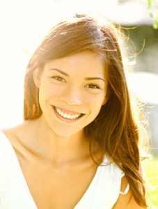 Woman Smiling with Dental Crowns - The Fort Collins Dentist