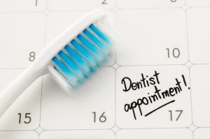 calendar showing checkup with a family dentist in Fort Collins, CO