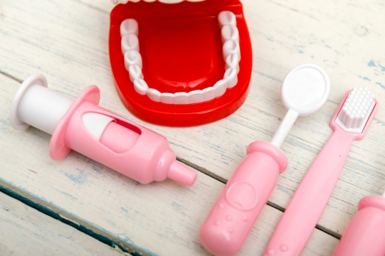 dentist toy set with braces